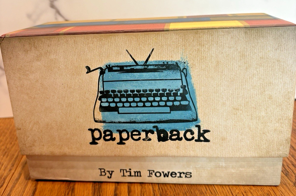 Paperback A Novel Deck Building Game Tim Fowers Writer Prompts Word Paige Turner